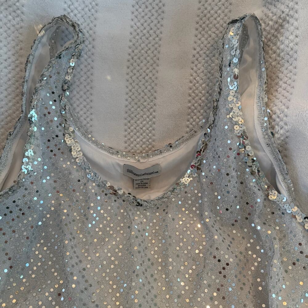 halloweencostumes.com silver flapper dress size 2X - Picture 3 of 3